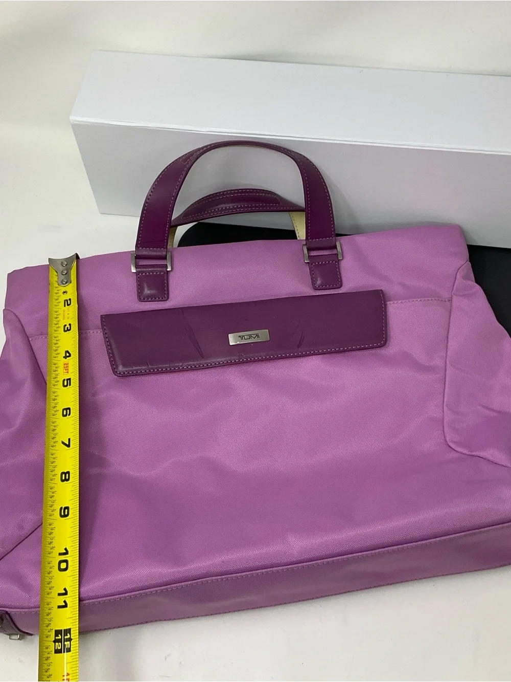 Tumi ballistic nylon Lavender and purple briefcase/satchel